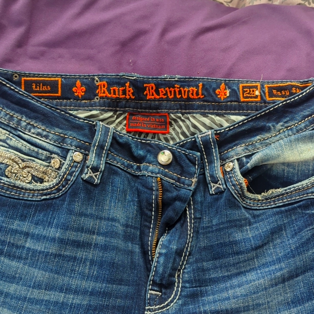 Rock revival skinny jean size 29 lilas